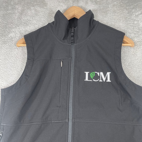 The North Face Castle Rock Soft Shell Vest Womens Medium Black Zip Embroidered - Picture 4 of 12